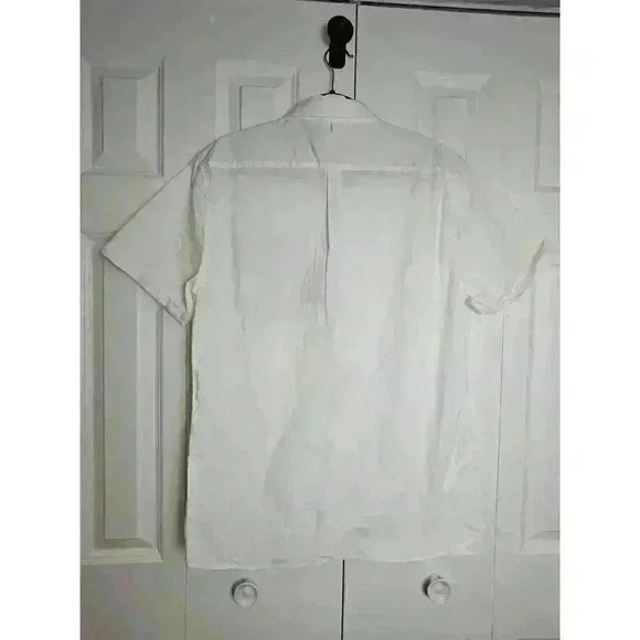 Paper Denim & Cloth Men's Short Sleeve White Shirt Slim Fit Size XL - Picture 2 of 6